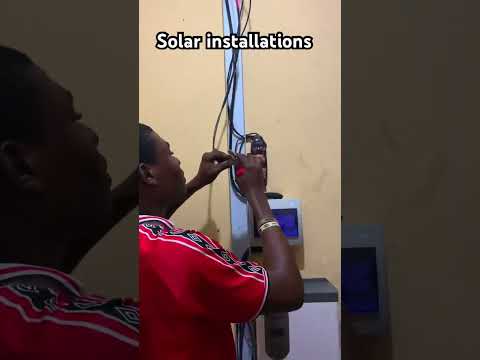 Solar installations 4kva hybrid inverter 24v with 5kw lithium battery #solarinverter #kingsolar