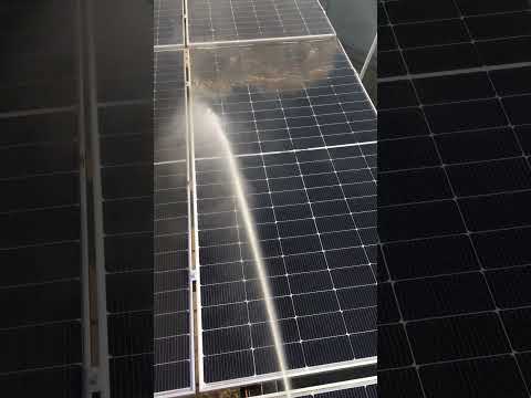Can you Clean Your Solar Panels like this? #solarcleaning