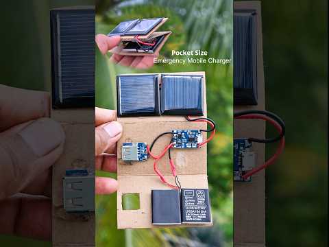 Portable Solar Power Bank Build | Charge Anywhere with Dual Panels #shorts #solar #project