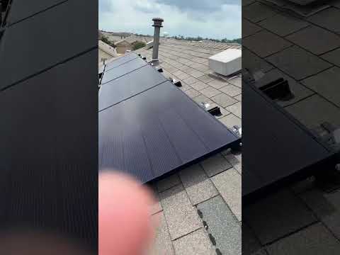 Solar panels and missing shingles. #homeinspector #roofinspection #abuyerschoice