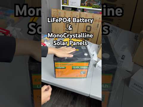 Components for my DIY Solar Panel Setup – Part 2 #shorts #lithiumbattery #monocrystalline #lifepo4