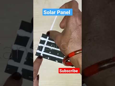 How to make Solar Panel/#solarpanels easy school projects/#shorts #youtubeshorts #kansalcreation
