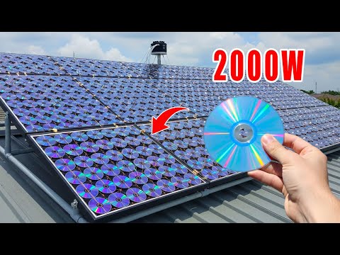 Free Electricity ! Turn Old CDs Into DIY Solar Panels | Smart Recycling Saves Millions of Dollars