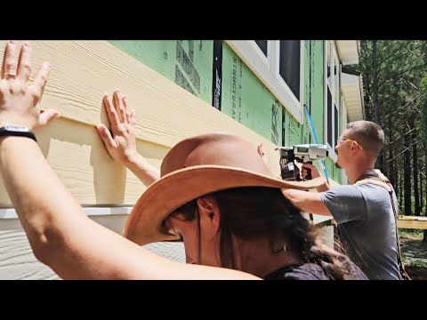Getting a “Handle” On The Homestead: Solar Power Down While Siding Goes Up | DIY Offgrid House Build