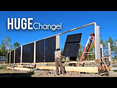 Our BIGGEST Off Grid UPGRADE Yet – Vertical Solar Panel Install