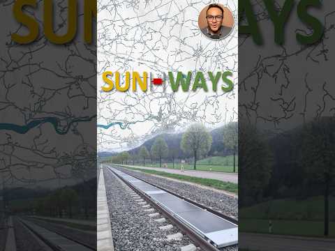 Solar panels on railway tracks 🤩Interesting idea in Switzerland 😍 #solarenergy #sustainability