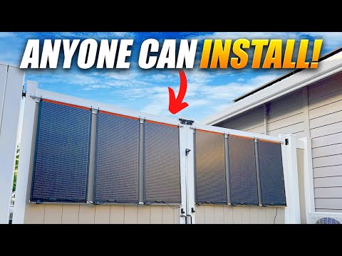 Your Fence Could Be Generating Free Power!- Solar Fence DIY