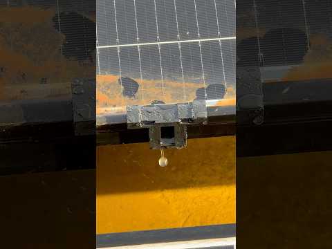 Tiny Hack to Keep Your Solar Panels Clean?