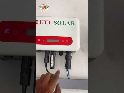 3kw solar system on grid-  #solar #solarrepair #solarpanels #solarenergy #electrician #shorts #solar