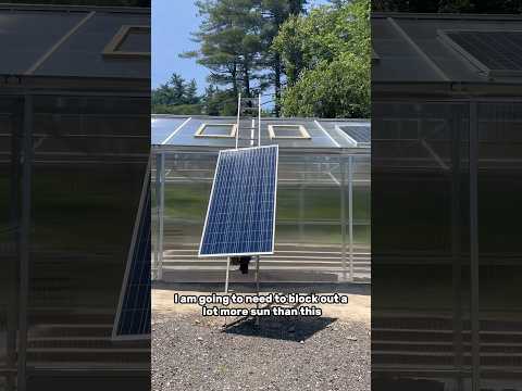 Don’t put solar panels on your GREENHOUSE!