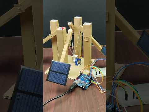 Umbrella Solar Panel #arduino #arduinoprojects #experiment #eazytronic #solartracker