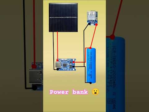 #electrical #shorts video || DIY solar Power Bank diagram #shorts video || #electricalphenomenon