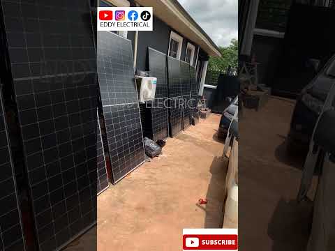 Installation of 5kva Felicity inverter system with 8 600watts Solar panels #trending #felicity