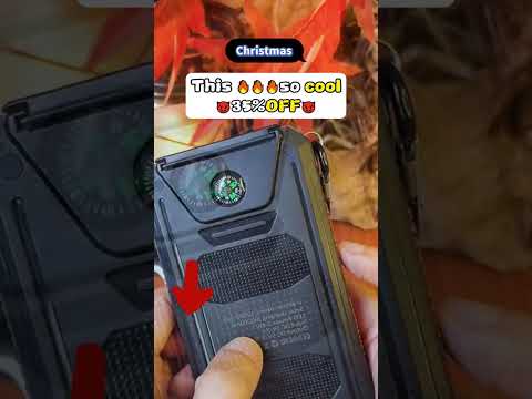 Solar Power Bank with Flashlight & Dual USB Ports