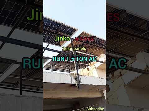 Jinko N Types Solar Panels Run 1.5 Ton Ac | Jinko 585 watt solar panels + sunrays Solar Inverter