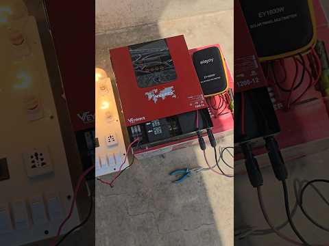Inverex Veyron II Premium 1.2KW Load Testing without battery and electricity on 2 solar panels