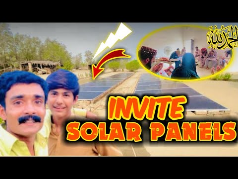 invit solar panels || hamary elaky men solar panels lag gya hay😍