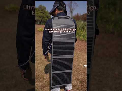 This Solar Panel Fits in Your Backpack Like a Book! (MHPOWOS 40W Review)