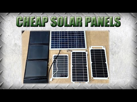 Testing Ultra Budget Cheap Chinese Portable Solar Panels