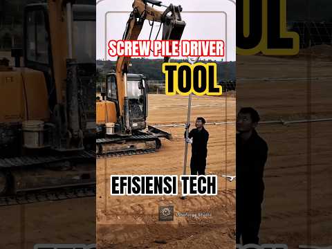 Screw Pile Driver Tool for Solar Panel Foundation Technology