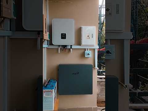 7KW Hybrid Solar System 10KW Fox Hybrid Inverter with Fox 10KW Lithium Battery #hybrid #fox #shorts