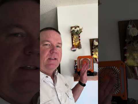 Portable Camping Fan with Solar Panel, Phone Charger & Lights – #fok