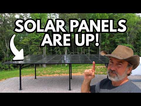 MASSIVE DIY Solar Panel Install! | 48 Panels @ 24kw | Chiko USA 4 Car Solar Carport