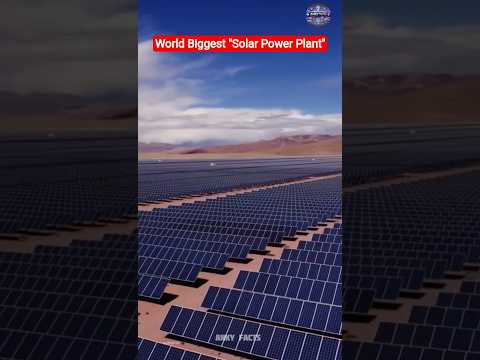 World Biggest Solar Power Plant |  Solar Plant | #BiggestSolarPowerPlant #SolarPanel #SolarPower