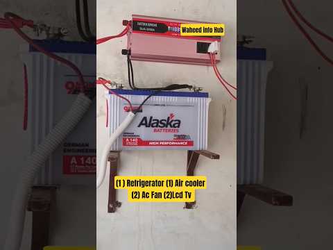 Refrigerator Air cooler Fan & Tv 2 solar panel system for home #solar #mppt #dc #refrigerator