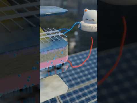 How Solar Panels work 🥵🤔.    #3danimation #shorts
