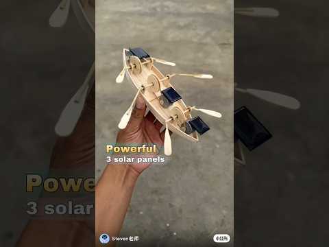 home made ship 🚢 solar panels