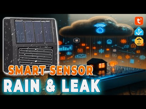 Tuya Rain and Leak Sensor with Solar Panel – Zigbee