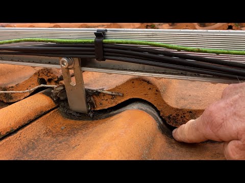 They should never have installed solar panels on this roof!