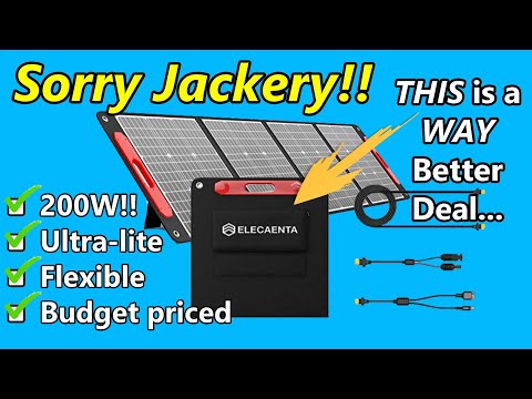 NO HYPE – BEST DEAL on Portable 200W Solar Panel: Elecaenta 200W