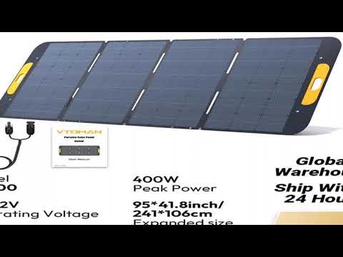 VTOMAN VS400W Foldable Solar Panels Cell 40.32V Portable Solar Charging Panel Complete Kit