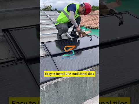 Solar Roof Tile combines functions of roofing materials and solar panels #sangobuildroofingproducts