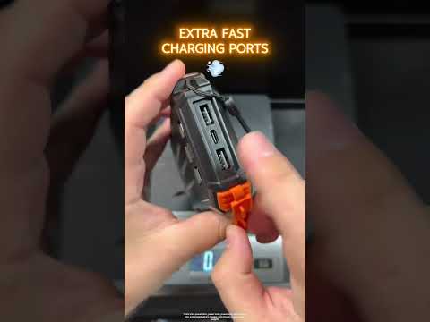 Check Out the Weight of This 27,000 mAh Solar Power Bank! #SolarCharger