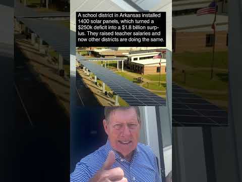School District Installed 1400 Solar Panels and Turned a $250K Deficit Into a $1.8 Billion Surplus.