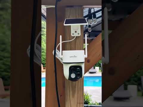 The wansview Solar Panel/Battery Powered Pan and Tilt wireless security camera is an absolute