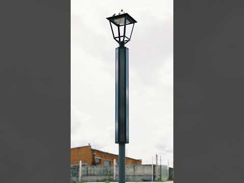 150W Foldable vertical solar panel, Vertical solar street light pole system.