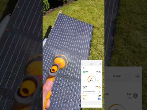 Wet or Dry? Which solar panel is more efficient? #solar #realworldtest