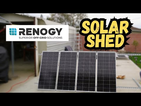 How I installed solar panels on my shed using the Renogy 400 Watt Kit.