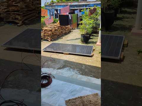 সোলার সেটাপ এত সহজ😎 Jinko 590W Solar Panel #shorts #ecoflow #stuniquetech