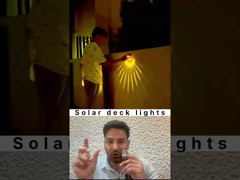 Solar deck lights for decoration and useful at homes.informative vidoe #solarlight #solarlighting