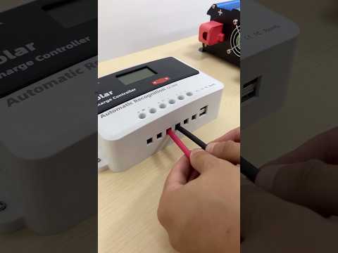 Follow along to install “DEMUDA DF series “ PWM solar controller 12/24V.  #solarinverter #factory