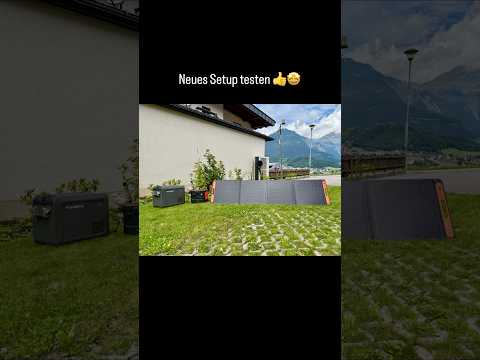 first test of the solar power station and the mobile refrigerator #dometic #jackery @JackeryInc