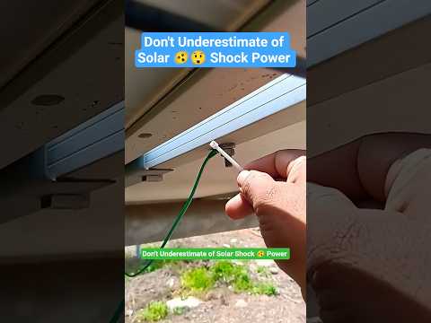Don’t Underestimate of Solar Power And Make sure Earthing Point. #solarsystems #shortvideo