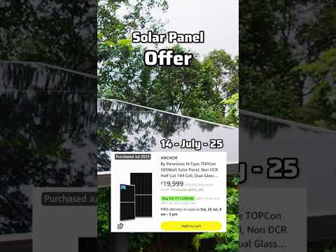 Solar panel offer Amazon