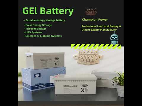 ☀️ Champion Power GEL Battery – Tailored for Solar Energy Storage