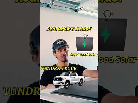 The Secret to Off-Grid Power for Your Tundra? Lensun 90W Hood Solar Panel!